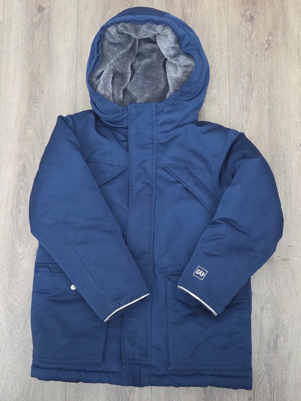 Gap Kids Navy Primaloft Cold Control Max Hooded Parka Boys Size M